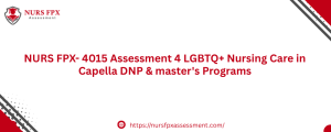 NURS FPX- 4015 Assessment 4 LGBTQ+ Nursing Care in Capella DNP & master's Programs