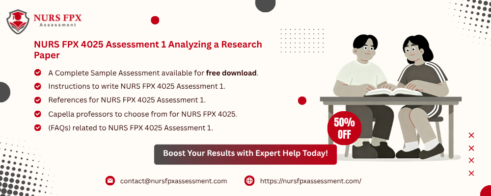 NURS FPX 4025 Assessment 1 Analyzing a Research Paper